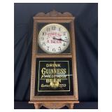 Waterbury 8 day wall clock with advertising