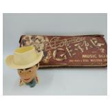 Vintage Cowboy Ge-Tar & Roy Rogers Plastic Cup