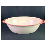 Vintage 17" x 13ï¿½ Enamelware Bowl