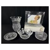 5PC lot of pressed glass items