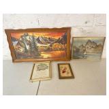 4PC lot of framed prints