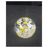 Large decorative glass paper weight