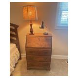 3 drawer secretary desk with lamps