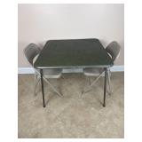 Group of card table and chairs