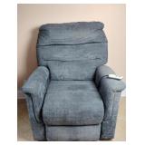 Blue Power-Lift Recliner Chair