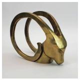 Solid Brass RAM Head Decorative Art