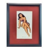 Eugene Mumaw X Bathing Suit Girl Pin Up Art