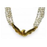 Tiffany & Co Picasso 18k Pearl Dove Necklace