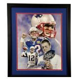 Tom Brady Signed New England Patriots Print