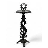 Ornate Cast Iron Seahorse Drink Stand