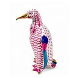 Herend Pink Penguin Porcelain Figurine