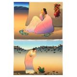 (2) R.C. Gorman "Los Lunas" & "Rista" Lithographs