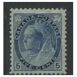 Canada 1898 to 1902 #79, MNH, 5 cents blue,