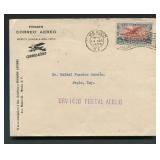 Mexico 1922 C1 Rare First Flight Cover Correo Aere