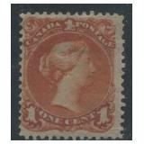 Canada, 1868, Large Queen, 1ï¿½ brown-red