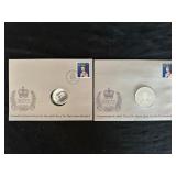 Canada 1977 Silver Jubilee Two FDCs with Silver Do