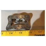 Sterling Belt Buckle Brooch