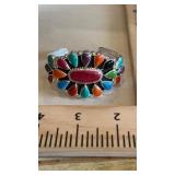 Multi-Color Enamel Cuff Bracelet