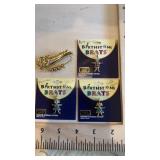 K.I.S. USA Gold Tone Birthstone Brats-