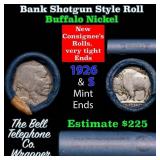 Buffalo Nickel Shotgun Roll in Old Bank Style 