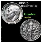 1984-p Roosevelt Dime 10c Grades GEM+ Unc