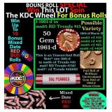 CRAZY Penny Wheel Buy THIS 1961-d solid Red BU Lin