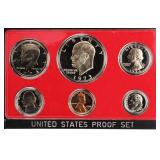 1973 United Stated Mint Proof Set 6 coins No Outer