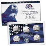 2006 United States Mint Proof Quarters 5 pc set