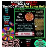 CRAZY Penny Wheel Buy THIS 1979-p solid Red BU Lin