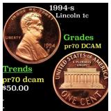 Proof 1994-s Lincoln Cent 1c Grades GEM++ Proof De