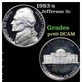 Proof 1983-s Jefferson Nickel 5c Grades GEM++ Proo