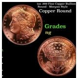 1oz .999 Fine Copper Bullion Round - Morgan Style