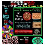 CRAZY Penny Wheel Buy THIS 1959-p solid Red BU Lin