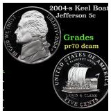 2004-s Keel Boat Proof Jefferson Nickel 5c Grades
