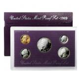 1989 United States Mint Proof Set 5 coins