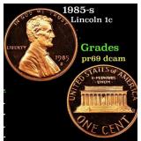 Proof 1985-s Lincoln Cent 1c Grades GEM++ Proof De