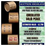 High Value! - Covered End Roll - Marked " Peace Ex