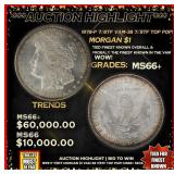 ***Major Highlight*** 1878-p 7/8tf Morgan Dollar V