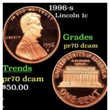 1996-s Proof Lincoln Cent 1c Grades GEM++ Proof De