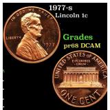 1977-s Proof Lincoln Cent 1c Grades GEM++ Proof De