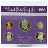 1985 United States Proof Set, 5 Coins Inside!