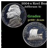 2004-s Keel Boat Proof Jefferson Nickel 5c Grades