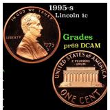 1995-s Proof Lincoln Cent 1c Grades GEM++ Proof De