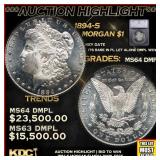 ***Major Highlight*** 1894-s Morgan Dollar $1 ms64