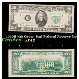 1950B $20 Green Seal Federal Reserve Note Grades x