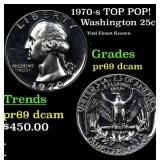 1970-s Proof Washington Quarter TOP POP! 25c Grade