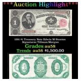 ***Major Highlight*** 1891 $1 Treasury Note Edwin