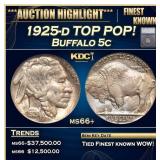 ***Major Highlight*** 1925-d Buffalo Nickel TOP PO