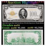 ***Major Highlight*** 1928 $100 Large Size Gold Ce