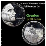 2005-s Western Waters Proof Jefferson Nickel 5c Gr